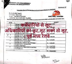 कर्मचारियों से लूट, अधिकारियों को छूट, लूट सको तो लूट : पूर्व मध्य रेलवे