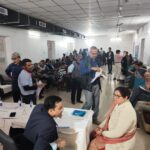 सेवानिवृत रेल कर्मियों, रेल कर्मियों एवं उनके आश्रितों के लिए किया गया स्वास्थ्य जाँच शिविर आयोजन
