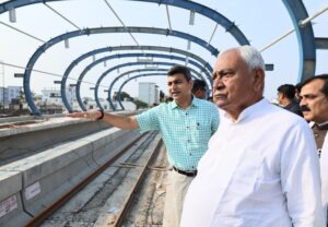 मुख्यमंत्री ने पटना मेट्रो रेल परियोजना के निर्माण कार्यों की प्रगति का लिया जायजा