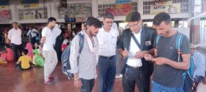 समस्तीपुर मंडल में एक दिन में 6579 बिना टिकट यात्रियों से वसूले गये 53.09 लाख रूपये